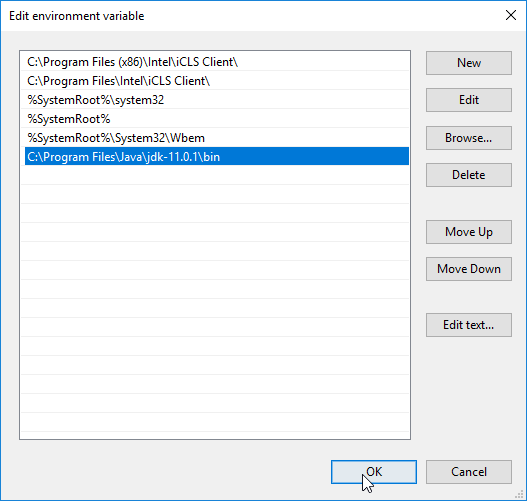 Installation of Java, figure 6