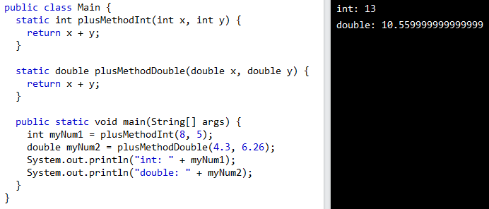 Method Overloading, figure 1